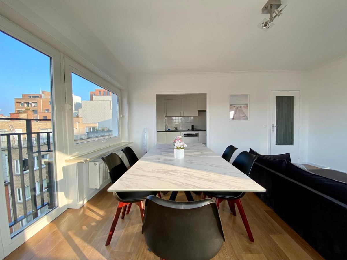 Luxury 3 Bedroom Apartment On The Top Floor With Panoramic View Ostende Exterior foto
